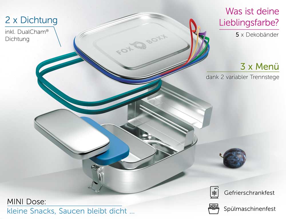 FOXBOXX MINI 800 ml - ÖKO Lunchbox SPECIAL