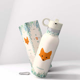 FOX Kinderflasche isoliert 500ml + ÖKO Bürste EINZEL
