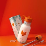 FOX Kinderflasche isoliert + Bürste