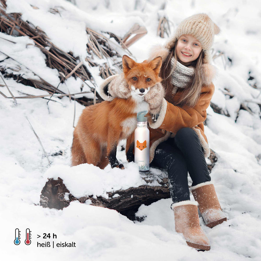 FOX Kinderflasche isoliert 500ml + 2. Sportcap PRESALE