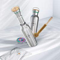 Edelstahl-Wasserflaschen-Becher: BPA-frei, Vakuumisolierter Reisebecher Abnehmbarem Teefilter