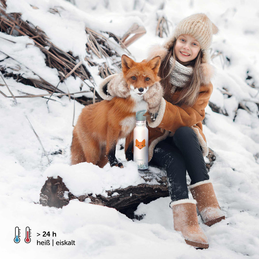 FOX Kinderflasche isoliert 750 ml foxy green