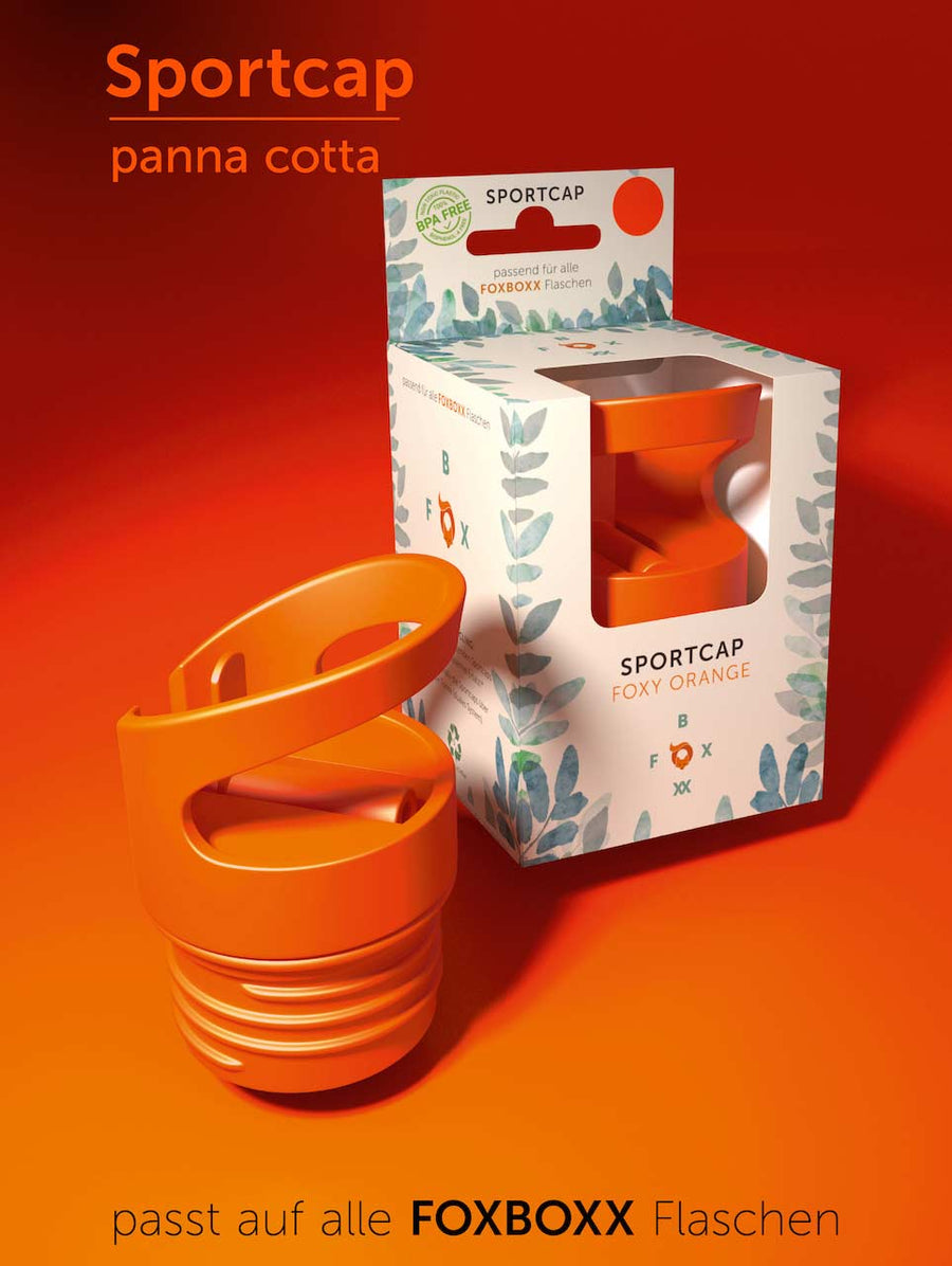 FOX Kinderflasche isoliert 500ml + 2. Sportcap PRESALE
