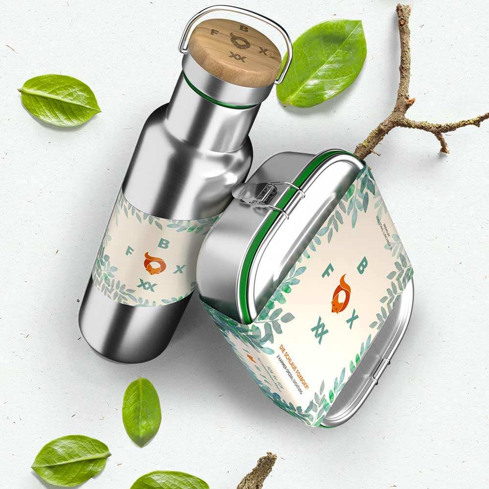 Familypack,- - FOXBOXX.eu - weihnachten - geschenk - kinder - Brotdose Edelstahl - dicht - trenner - auslaufsicher - edelstahl brotdose  - lunchbox edelstahl - brotdose edelstahl kinder - brotzeitdose edelstahl