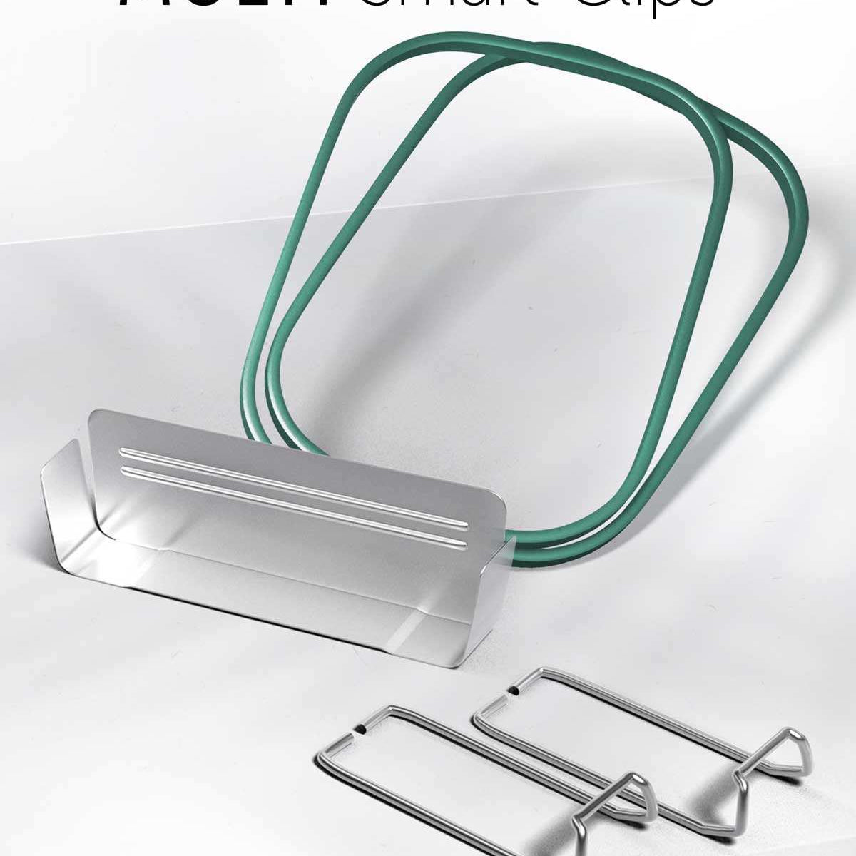 FOXBOXX - 1 x Trenner, 2 x Clips, 2 x Dichtung  /  MULTI 1550ml - FOXBOXX.eu - weihnachten - geschenk - kinder - Brotdose Edelstahl - dicht - trenner - auslaufsicher - edelstahl brotdose  - lunchbox edelstahl - brotdose edelstahl kinder - brotzeitdose edelstahl