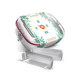 FOXBOXX - 2 x Dichtung , 5 x Farb-Band  /  XL 1400ml - FOXBOXX.eu - weihnachten - geschenk - kinder - Brotdose Edelstahl - dicht - trenner - auslaufsicher - edelstahl brotdose  - lunchbox edelstahl - brotdose edelstahl kinder - brotzeitdose edelstahl