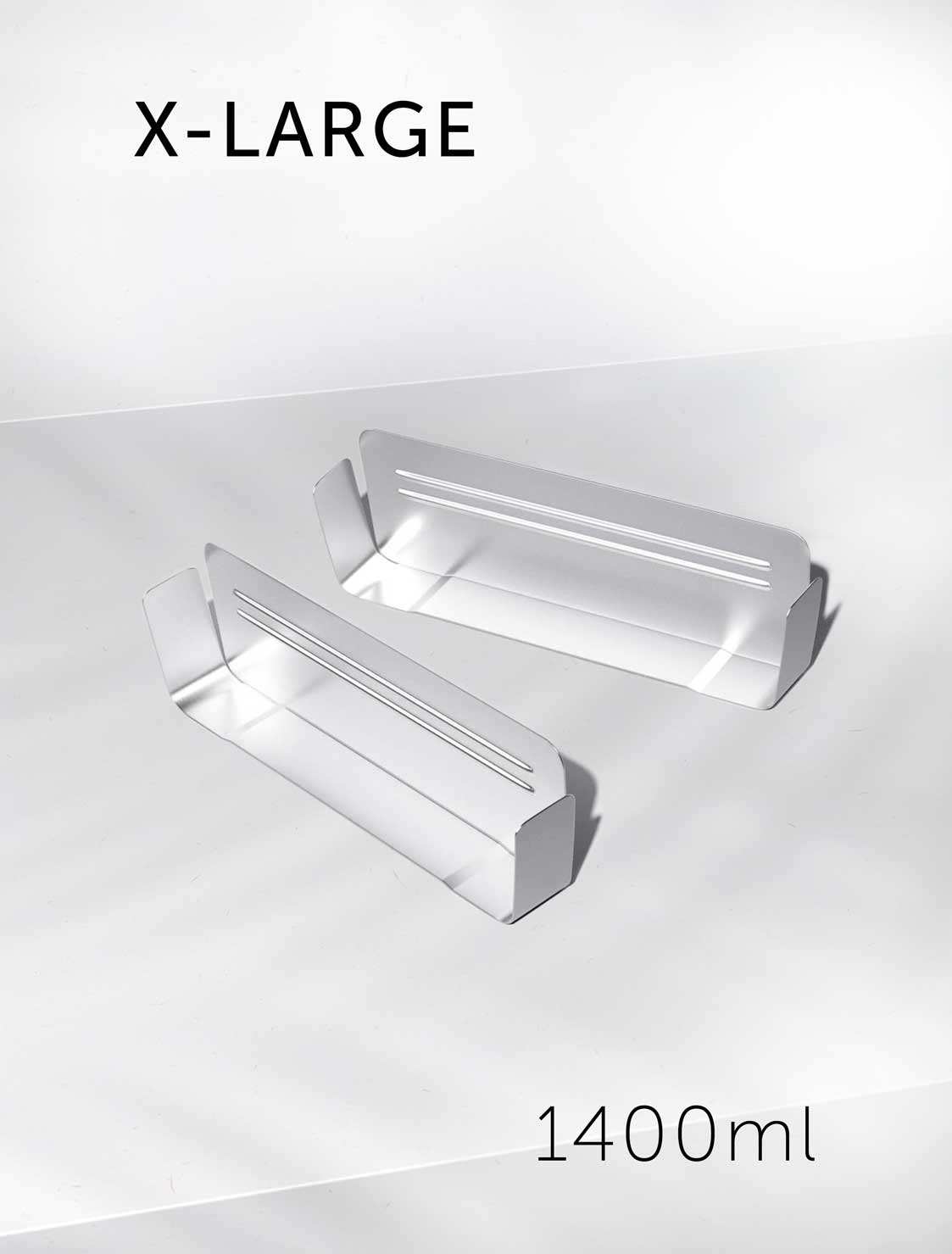 FOXBOXX - 2 x Trenner für XL - 1400 ml - FOXBOXX.eu - weihnachten - geschenk - kinder - Brotdose Edelstahl - dicht - trenner - auslaufsicher - edelstahl brotdose  - lunchbox edelstahl - brotdose edelstahl kinder - brotzeitdose edelstahl