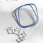 FOXBOXX - 4 x Clips , 2 x Dichtung  /  Large 1200ml - FOXBOXX.eu - weihnachten - geschenk - kinder - Brotdose Edelstahl - dicht - trenner - auslaufsicher - edelstahl brotdose  - lunchbox edelstahl - brotdose edelstahl kinder - brotzeitdose edelstahl