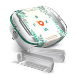 FOXBOXX - 4 x Clips , 2 x Dichtung  /  MINI 800ml - FOXBOXX.eu - weihnachten - geschenk - kinder - Brotdose Edelstahl - dicht - trenner - auslaufsicher - edelstahl brotdose  - lunchbox edelstahl - brotdose edelstahl kinder - brotzeitdose edelstahl
