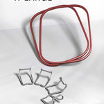 FOXBOXX - 4 x Clips , 2 x Dichtung  /  XL 1400ml - FOXBOXX.eu - weihnachten - geschenk - kinder - Brotdose Edelstahl - dicht - trenner - auslaufsicher - edelstahl brotdose  - lunchbox edelstahl - brotdose edelstahl kinder - brotzeitdose edelstahl