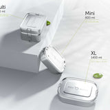 FOXBOXX MULTI 1550ml - ÖKO Doppel Lunchbox NEU! - FOXBOXX.eu - weihnachten - geschenk - kinder - Brotdose Edelstahl - dicht - trenner - auslaufsicher - edelstahl brotdose  - lunchbox edelstahl - brotdose edelstahl kinder - brotzeitdose edelstahl