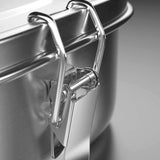 FOXBOXX - Umbauset MULTI -> MINI - 4 x Clips , 2 x Dichtung  /  MULTI 1550ml - FOXBOXX.eu - weihnachten - geschenk - kinder - Brotdose Edelstahl - dicht - trenner - auslaufsicher - edelstahl brotdose  - lunchbox edelstahl - brotdose edelstahl kinder - brotzeitdose edelstahl