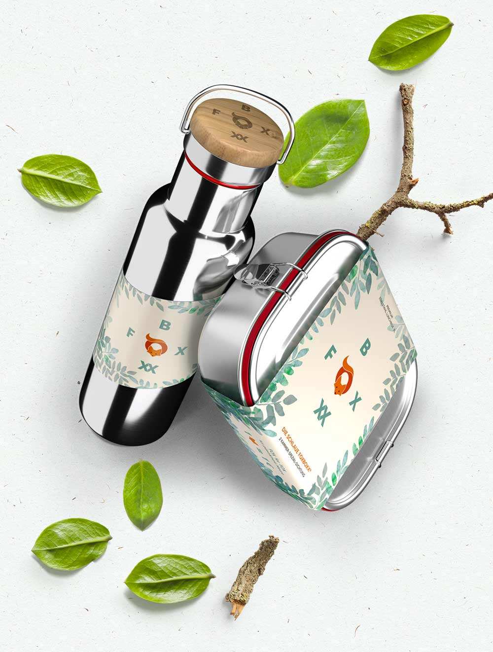 Schulpack,- Mini Special - FOXBOXX.eu - weihnachten - geschenk - kinder - Brotdose Edelstahl - dicht - trenner - auslaufsicher - edelstahl brotdose  - lunchbox edelstahl - brotdose edelstahl kinder - brotzeitdose edelstahl