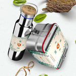 Schulpack,- MULTI Doppellunch - FOXBOXX.eu - weihnachten - geschenk - kinder - Brotdose Edelstahl - dicht - trenner - auslaufsicher - edelstahl brotdose  - lunchbox edelstahl - brotdose edelstahl kinder - brotzeitdose edelstahl